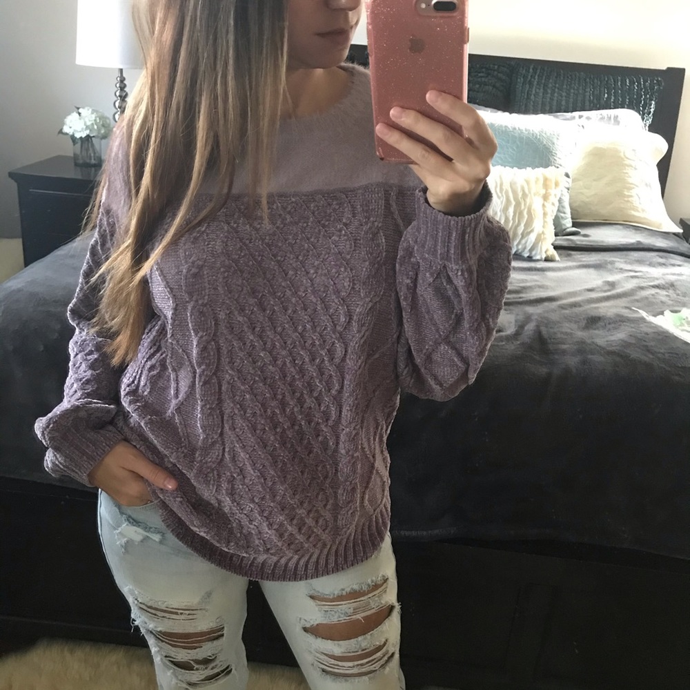 LAST Fuzz and Chenille Pullover Sweater